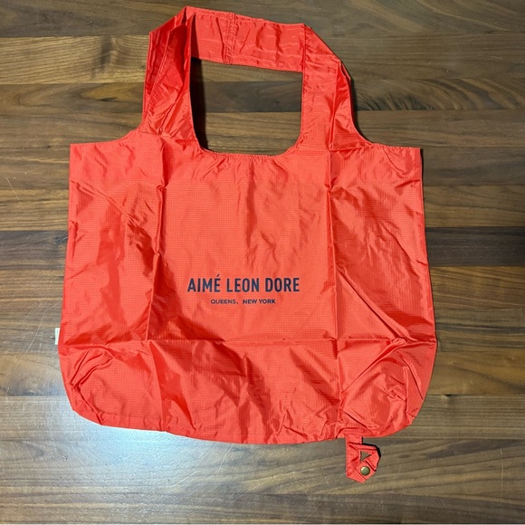 Aime Leon Dore Packable Logo Tote Bag Lighweight Ripstop Nylon Equestrian Red - Picture 1 of 5